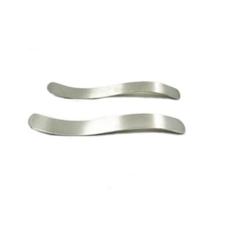 Tongue Depressor, S-Shape, Stainless Steel, Pack of 2